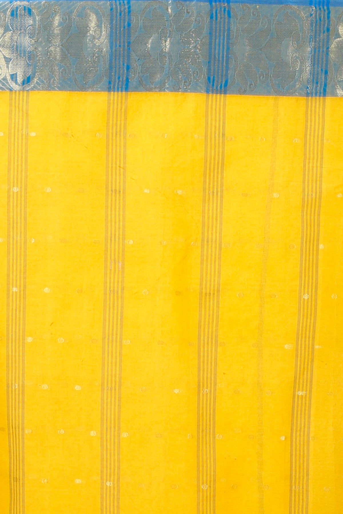 Pure Cotton Tant Saree Ball Buti Design Tant Saree With Self Design Zari Border