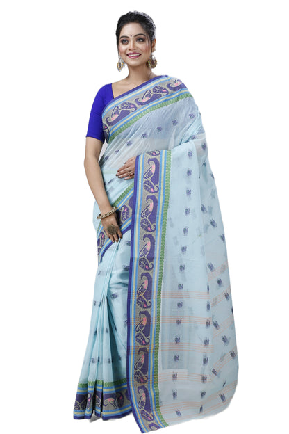 Cotton Tant Saree Kolka Design Self Design, Cotton Tant Pure