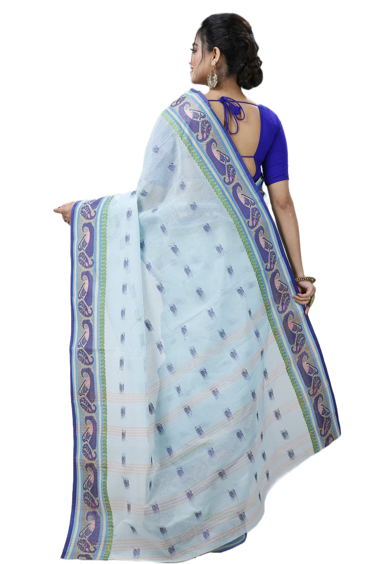 Cotton Tant Saree Kolka Design Self Design, Cotton Tant Pure