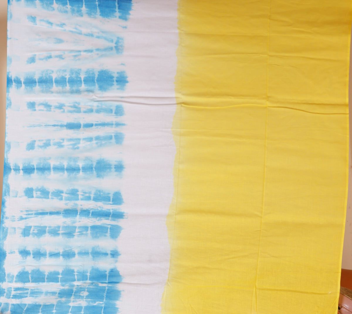 Pure Cotton Mulmul Saree Shibori Tie and Dye Design Woven Handloom Saree