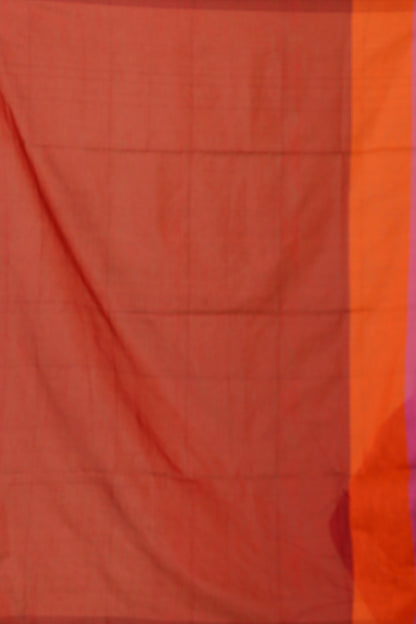 Cotton Handloom Saree Striped, Color Block Handloom Cotton Blend Saree