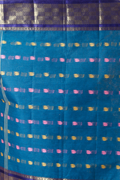 Pure Cotton Tant Saree Self Design, Embellished, Woven, Embroidered Tant Pure Cotton Saree