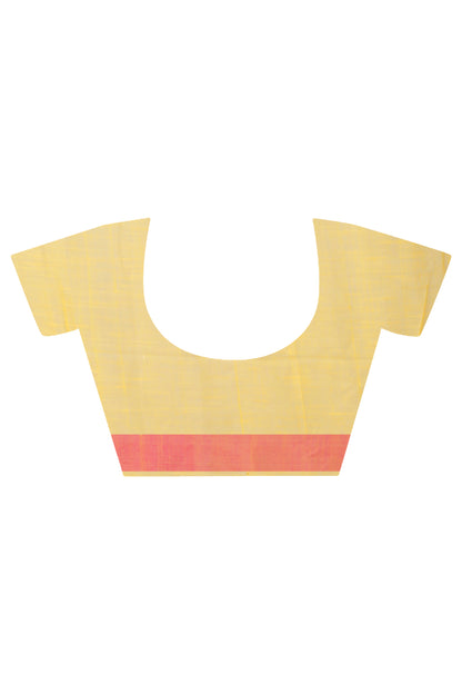Cotton Handloom Khadi Saree Barfi Buti Design Woven Khadi Saree