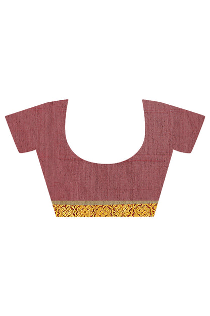 Cotton Handlom Saree Begampuri Design Woven Handloom Saree Blend Cotton